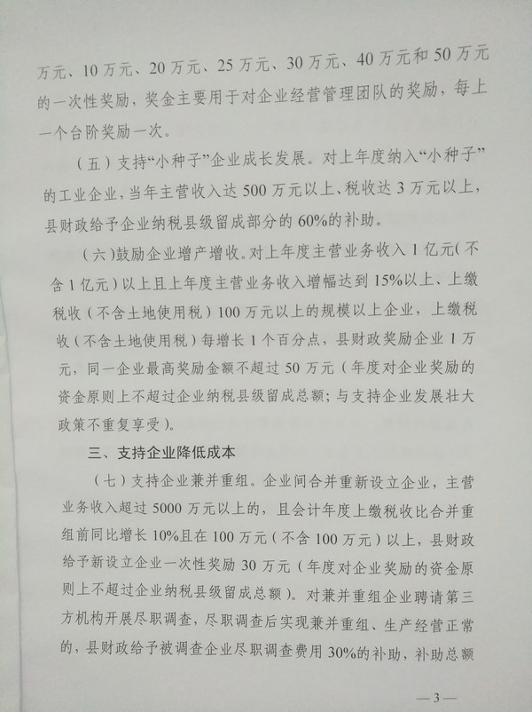 蒙城县人民政府关于印发蒙城县支持工业企业发展若干政策的通知(图3)